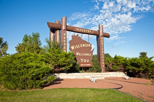 Wisconsin Border Sign